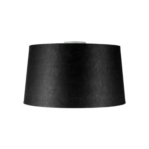 Moderní stropní svítidlo bílé s černým odstínem 45 cm - Combi