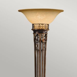 Stojací lampa osvětlující strop Opera 189cm zlatá