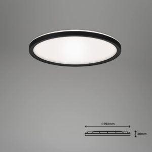 LED stropní světlo Slim S černá dim CCT Ø 29 cm