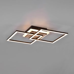 LED stropní světlo Giro 3 zdroje hranaté, ovladač