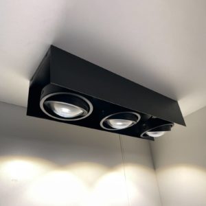 MEGATRON Cardano LED stropní bodovka 3zdroje černá