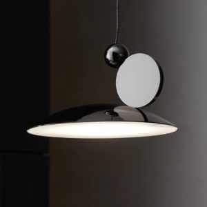 LED závěsné světlo Equilibrium Ø 18cm černá/nikl