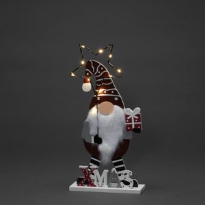 LED dekorační světlo Santa s hvězdou, na baterie