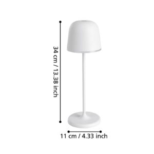 LED stolní lampa Mannera s baterií