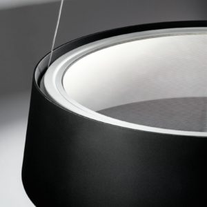 Stilnovo Oxygen LED závěsné světlo, černá, Ø 56 cm