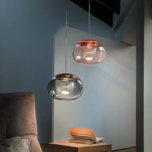 Stilnovo La Mariée LED závěsné světlo měď/bílá
