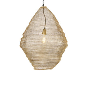 Orientální závěsná lampa zlatá 60 cm - Nidum