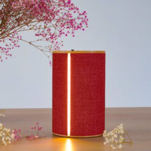 LOOM DESIGN Silo 2 dekor světlo BT speaker červená