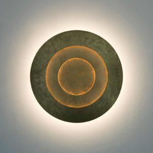 LED nástěnné světlo Masaccio Rotondo, zlatá