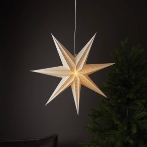 Papírová hvězda Point bez osvětlení bílá Ø 60 cm