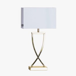 By Rydéns Omega stolní lampa mosaz/bílá výška 52cm
