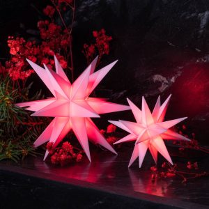 Sterntaler LED hvězda, 18cípá Ø 8 cm růžová