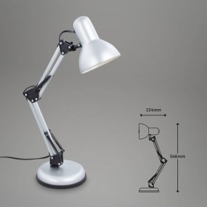 Stolní lampa Pixa, nastavitelná, E14, bílá