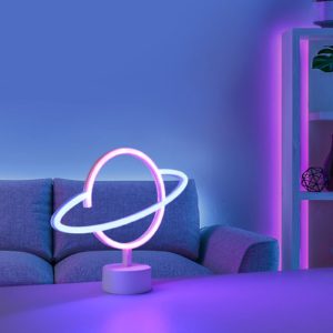 LED stolní lampa Neon Saturn