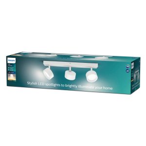 Philips Bracia LED stropní bodovka tři zdroje bílá