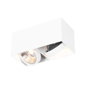 Designová bodová bílá obdélníková AR111 2-light – Box