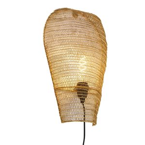 Orientální nástěnná lampa zlatá 45 cm - Nidum