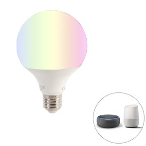 Smart E27 stmívatelná LED lampa G95 11W 900 lm 2200-4000K RGB