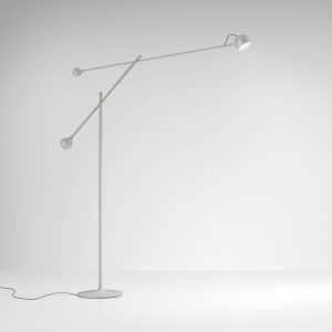 Artemide Ixa LED stojací lampa stavitelná bílošedá