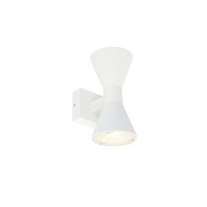 Moderní nástěnné svítidlo bílé 2-světlo – Rolf