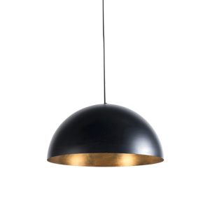 Industriální závěsná lampa černá se zlatem 50 cm - Magna Eco