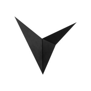 Nástěnná lampa Bird 3201 trojúhelníkový tvar černá