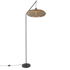 Orientální stojací lampa černý bambus – Ostrava