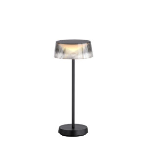 Venkovní stolní lampa černá včetně LED s dotykovým stmívačem IP44 - Sammi