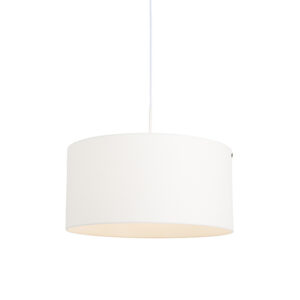 Moderní závěsná lampa bílá s bílým odstínem 50 cm – Combi 1