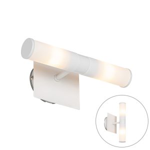 Moderní koupelnové nástěnné svítidlo bílé IP44 2-světlo – Vana