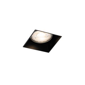 Moderní vestavné bodové svítidlo černé GU10 bez ozdobné lišty – Oneon