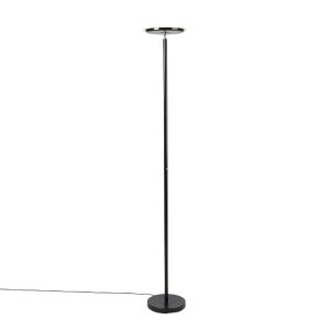 Moderní stojací lampa černá včetně LED s dotykovým stmívačem – Hanz