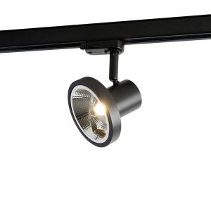 Moderní 3-fázový kolejnicový reflektor černý AR111 - Jeany