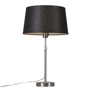 Stolní lampa z oceli s odstínem černé 35 cm nastavitelná – Parte