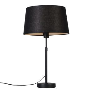 Stolní lampa černá s černým odstínem 35 cm nastavitelná – Parte