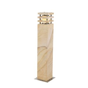 Moderní stojící venkovní lampa pískovec 70 cm – nevrlý