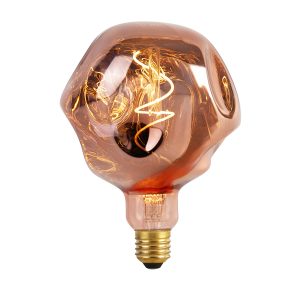 E27 stmívatelná LED lampa G125 růžová 4W 70 lm 1800K