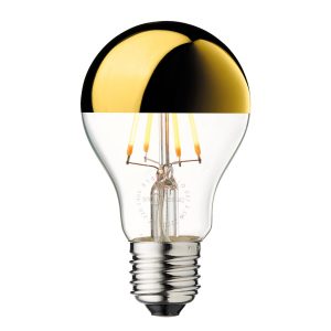 Zrcadlová lampa LED libovolná E27 zlatá 3