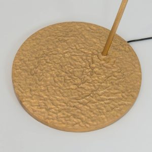 Stojací lampa Meteor, zlatá barva, výška 169 cm, železo