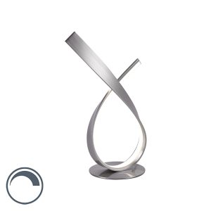 Designová stolní lampa z oceli včetně LED a stmívače – Belinda