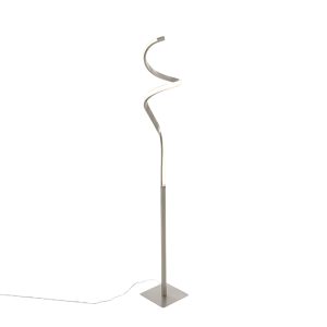 Designová stojací lampa z oceli včetně LED s dotykovým stmívačem – Ruta