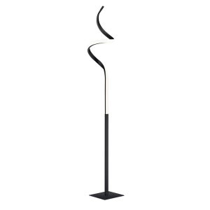Designová stojací lampa černá včetně LED 3stupňové stmívatelné – Koers