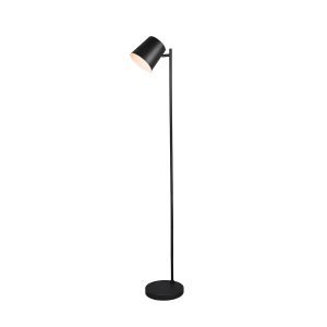 Stojací lampa černá dobíjecí včetně LED 4-stupňové stmívatelné - Mateo