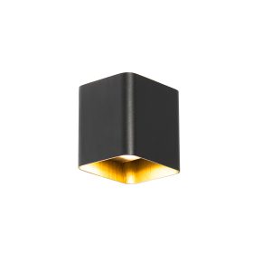 Moderní nástěnné svítidlo černé včetně LED IP54 čtvercové – Evi
