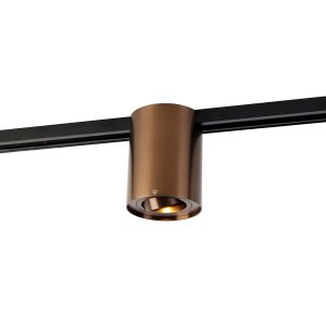 Moderní 1-fázový kolejnicový reflektor tmavě bronzový – Rondoo Up