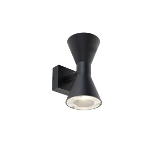 Moderní nástěnné svítidlo černé 2-světlo – Rolf