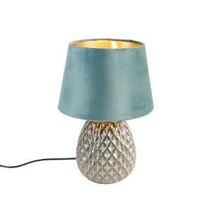 Klasická stolní lampa zelená 35 cm – Betty