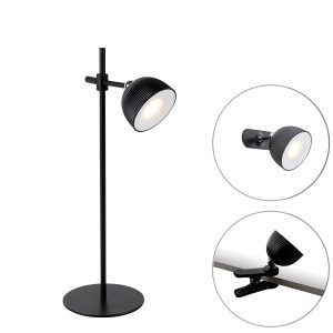 Moderne tafellamp zwart oplaadbaar - Moxie