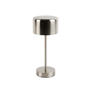 Moderne tafellamp staal oplaadbaar – Poppie