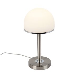 Vintage stolní lampa z oceli včetně LED a dotyku – Bauhaus